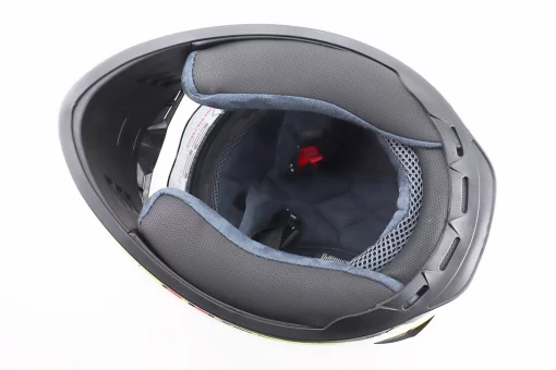 Шлем интеграл, закрытый (сертификация DOT)+откидные очки BLD-M61 M (57-58см), ЧЕРНО-КРАСНЫЙ (флюоресцентный), FIX-208388