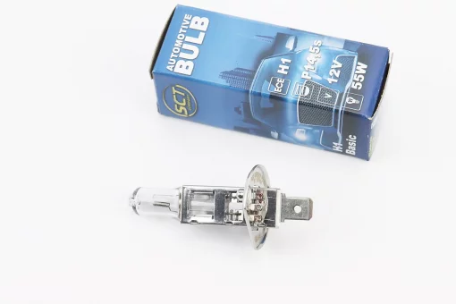 Лампа фары галоген H1 12V55W P14.5S, FIX-301663