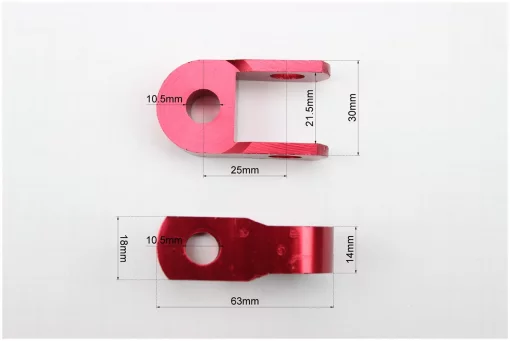 Подовжувач заднього амортизатора 25мм к-кт 2шт, червоний, FIX-301720