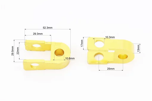 Подовжувач заднього амортизатора 25мм к-кт 2шт, жовтий, FIX-301721