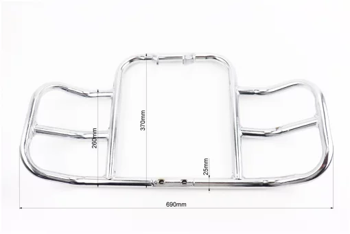 Дуга защитная "ХРОМ" с креплением к-кт, FIX-208428