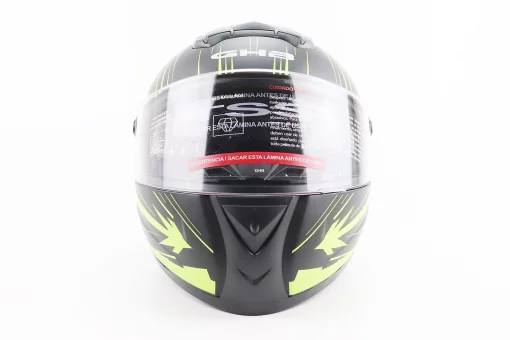 Шлем интеграл, закрытый (сертификация DOT)+откидные очки BLD-M61 M (57-58см), ЧЕРНО-ЖЕЛТЫЙ (флюоресцентный), FIX-208431