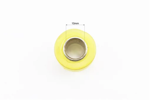 Сайлентблок амортизатора+втулка 10мм к-кт, ЖЕЛТЫЙ, FIX-301783