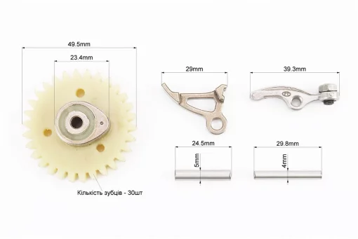 Шестерня розподільного вала 139F - 4Т, металевий кулачок + клапанний механізм, FIX-207113