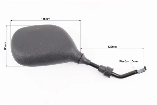 Зеркала к-кт DIO- черные "капли", м10 "длинная ножка", FIX-301948