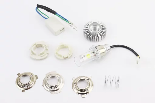 Лампа фары диодная LED-2 SUPER универсальная (к-кт разных креплений), с стабилизатором, FIX-301995