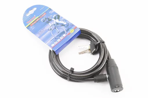 Замок противоугонный тросовый 1500х8мм под ключ, TY414, FIX-201916