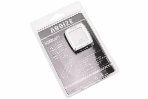 Велокомп'ютер 11-функцій, бездротовий, сіро-чорний AS-6000 (без батарейок), FIX-201918