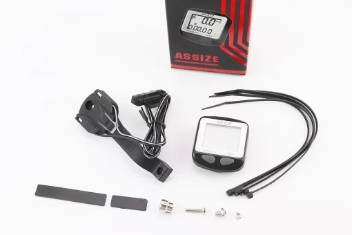 Велокомпьютер 11-функций, проводной, серо-черный AS-820 (без батареек), FIX-201920