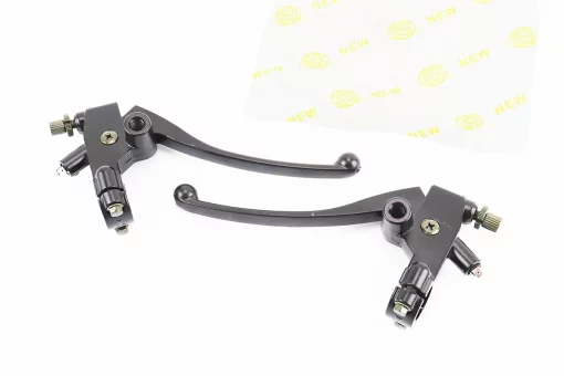 Рычаги руля левый, правый с креплениям под зеркало, к-кт 2шт (М10 правая) МОТО CG/CB, FIX-207150
