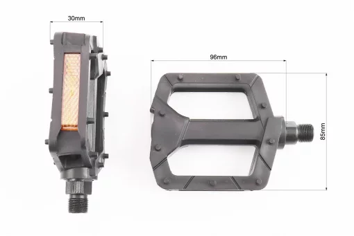 Педали CHILD 9/16" (106x85x23mm) пластиковые, чёрные FP-825A, FIX-201980