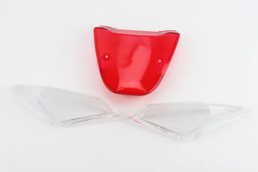 Пластик - "стекло" задних стопа, поворотов лев., прав. к-кт 3шт, FIX-207221