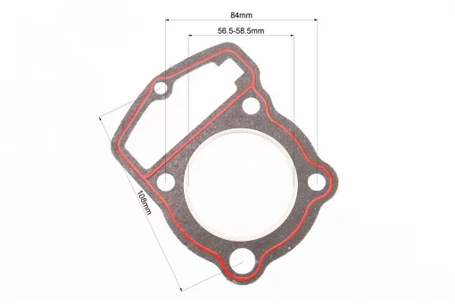 Прокладка головки цилиндра CB-125cc 56,5/58,5мм, FIX-207238