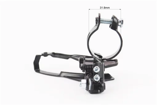 Перекидка цепи передняя с нижней тягой, крепл. 31,8мм, под звезду 42Т, чёрная, FIX-203993