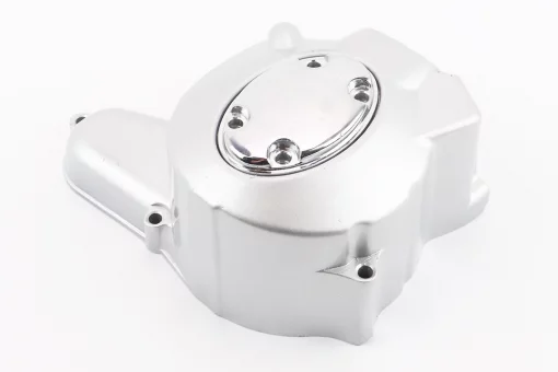 Крышка двигателя левая (для статора магнето на 2 катушки) 110cc +крышка овальная (возможны дефекты покраски), FIX-207286