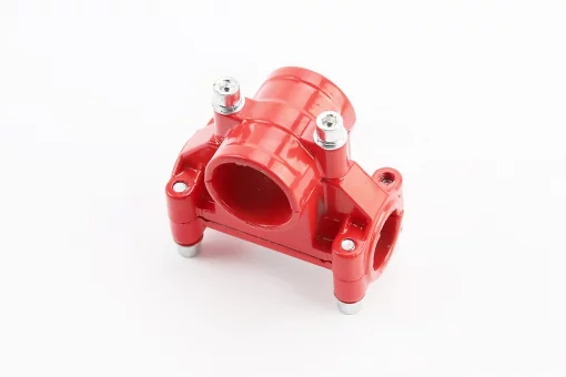 Крепление ручек к трубе D-26mm к-кт, красное, FIX-202081