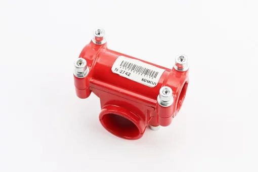 Крепление ручек к трубе D-26mm к-кт, красное, FIX-202081