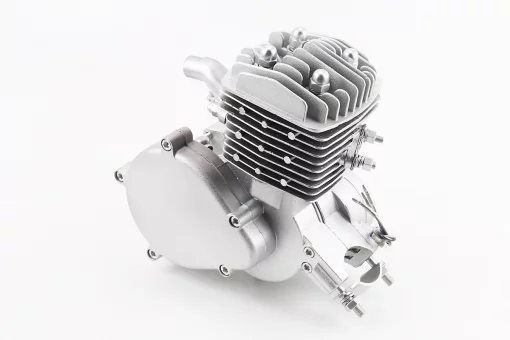 Двигатель велосипедный 2Т + комплект для установки, СЕРЫЙ, FIX-207341