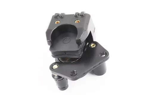 Тормозной суппорт передней системы (однопоршневой)+колодки, черный, FIX-207349