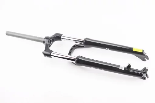 Вилка 27,5" амортизаційна, без різьби 1-1/8" (28,6мм), шток 255мм, з ходом 100мм, Disk-brake, пружинно-оливна, Lockout,