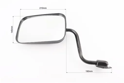 Зеркала к-кт на МОТОТРАКТОР, "прямоугольные" 210x145mm - черные, крепление под три болта, FIX-208591