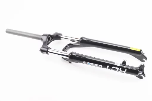 Вилка 27,5" амортизаційна, без різьби 1-1/8" (28,6мм), шток 250мм, з ходом 100мм, Disk-brake, пружинно-оливна, Lockout,