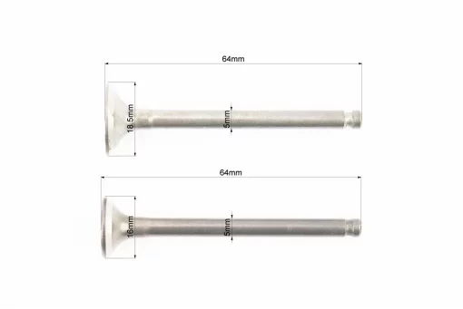 Клапан впускной, выпускной к-кт 64мм, FIX-309047