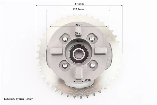 Панель демпферная со звездой 428-41Т в сборе, высота посадки звезды - 28мм, FIX-338570