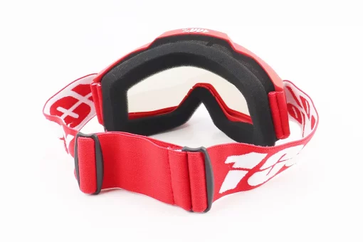 Очки кроссовые/эндуро/АТV, красные (прозрачное стекло), FIX-207441