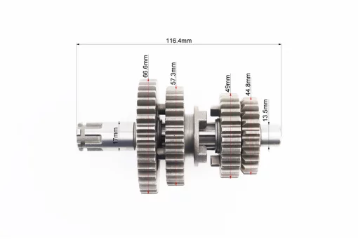 Коробка передач (два вала с шестернями) d-14мм под сепаратор, FIX-338622