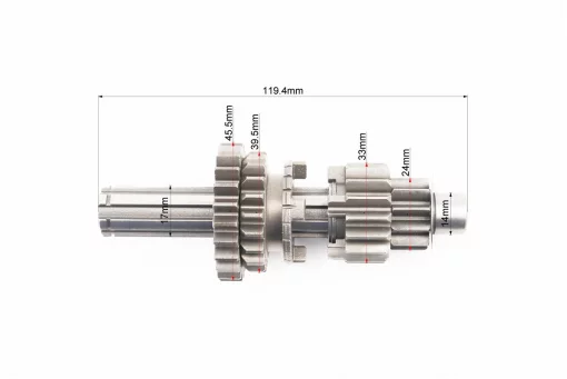 Коробка передач (два вала с шестернями) d-14мм под сепаратор, FIX-338622