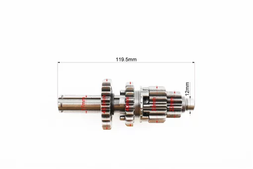 Коробка передач (два вала с шестернями) d-12мм под подшипник, FIX-318046