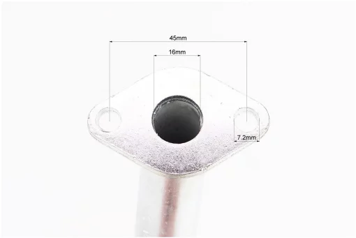 Патрубок карбюратора (метал), d - 16mm, h - 180mm, FIX-338656