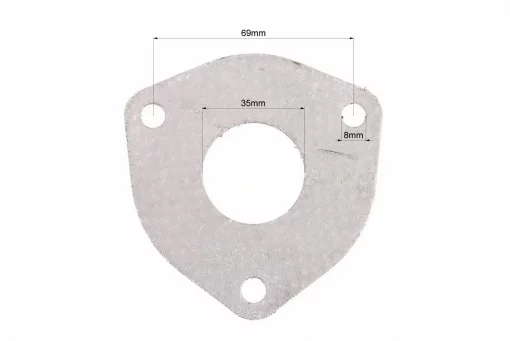 Прокладка глушителя большая на 3 болта (колено-глушитель) 35mm, FIX-309147