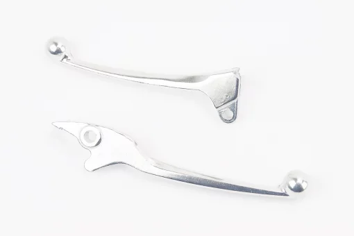 Рычаги руля левый, правый к-кт 2шт (под диск./барабан. тормоз) "хром", FIX-317102