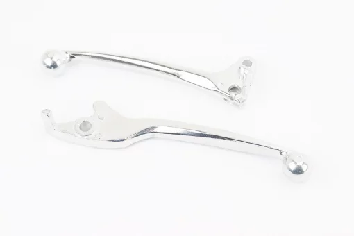 Рычаги руля левый, правый к-кт 2шт (под диск./барабан. тормоз) "хром", FIX-317102