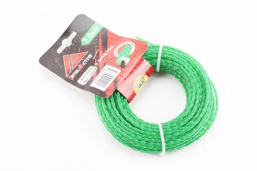 Струна косильна d-3,0mm, 15м "свердло", двокомпонентна (різні кольори, можливий напис 3,3mm), FIX-208648