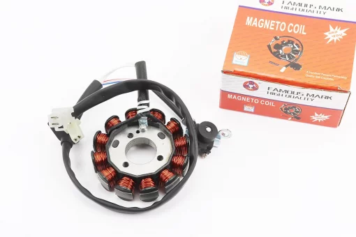 Статор магнето (генератора) Yamaha JOG SA-36J / 39J (12 котушок роз'єм "мама / мама 2 + 2"), FIX-208652