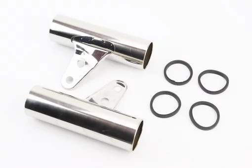 Крепление передней фары лев., прав. к-кт 2шт, ХРОМ, FIX-323176