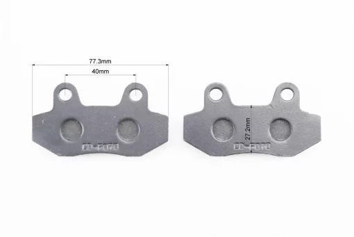 Гальмівні колодки (дискові) без вуха, Viper - RACE/STORM/CG/СВ/HONDA-LS125;NSR 50;MBX 50/LIFAN/KYMCO-Pulsar/LONCIN, к-кт 2шт,