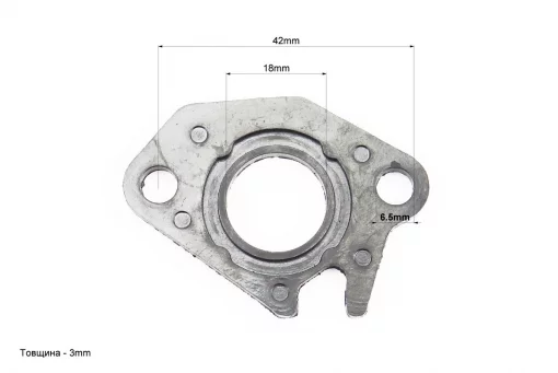 Прокладка патрубка карбюратора Honda DIO AF34/35 (пластмасс) d-18mm + манжет, FIX-208660