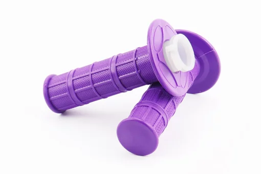 Рукоятка руля лев./пр. к-кт с вставкой, фиолетовые, FIX-207477