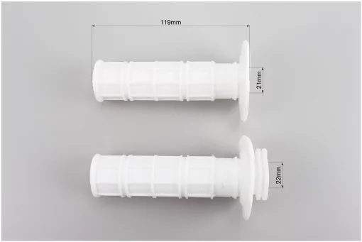 Рукоятка руля лев./пр. к-кт с вставкой, белые, FIX-207480