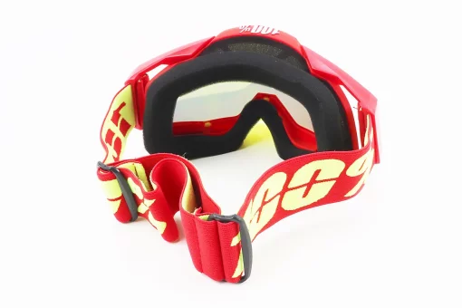 Очки кроссовые/эндуро/АТV, красно-желтые (зеркальное стекло), FIX-207486