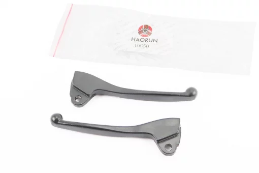 Важелі керма лівий, правий к-кт 2шт (барабан. гальмо) Yamaha JOG, чорні, FIX-208681