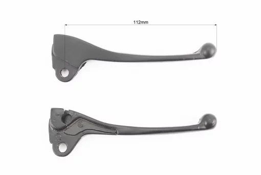 Важелі керма лівий, правий к-кт 2шт (барабан. гальмо) Yamaha JOG, чорні, FIX-208681