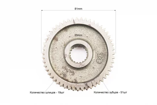 Шестерня вала редуктора вторинного, FIX-309244