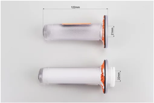 Рукоятка керма лів./пр. к-кт силікон прозорий, помаранчевие, FIX-207506