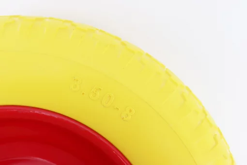 Колесо на тачку "СИЛИКОН" 3,50-8, под ось 16мм (низкого качества), FIX-303543