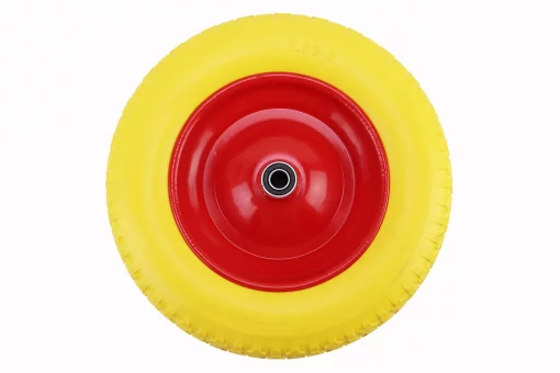 Колесо на тачку "СИЛИКОН" 3,50-8, под ось 16мм (низкого качества), FIX-303543